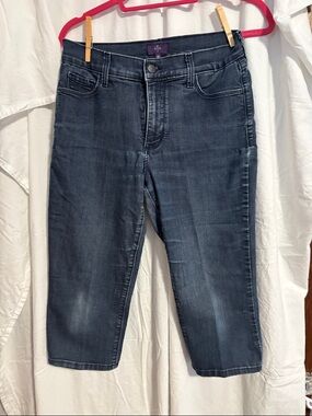 NYDJ Women's Dark Blue Ankle Crop Jeans